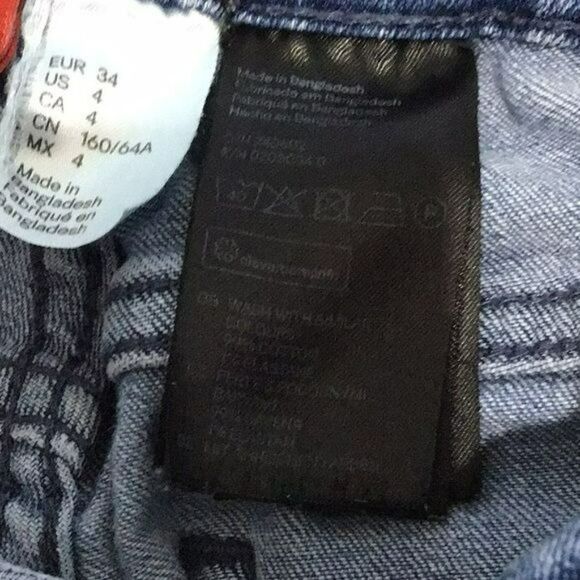 H&M Divided Distressed Ripped Jeans Size 4 - Picture 13 of 15
